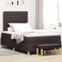 Cama Box Spring con Colchón y Banco Marrón Oscuro 120x200 cm Tela | Foro24.es | Tu tienda online para hogar, jardín y más Foro24.es
