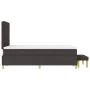 Cama Box Spring con Colchón y Banco Marrón Oscuro 120x200 cm Tela | Foro24.es | Tu tienda online para hogar, jardín y más Foro24.es