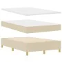 Cama de Somier con Colchón y Banco Crema 120x200 cm Tela | Foro24.es | Tu tienda online para hogar, jardín y más Foro24.es