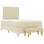 Cama de Somier con Colchón y Banco Crema 120x200 cm Tela | Foro24.es | Tu tienda online para hogar, jardín y más Foro24.es