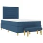Cama con Sommier y Banco Azul 120x200 cm Tela de , Camas y somieres - Ref: Foro24-3344218, Precio: 465,97 €, Descuento: %