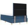 Cama con Sommier y Banco Azul 120x200 cm Tela de , Camas y somieres - Ref: Foro24-3344218, Precio: 465,97 €, Descuento: %