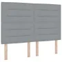 Cama con Canapé con Colchón y Banco Gris Claro 140x190 cm Tela | Foro24.es | Tu tienda online para hogar, jardín y más Foro24.es
