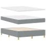 Cama Box Spring con Colchón y Banco Gris Claro 140x200 cm Tela by , Beds and slatted bases - Ref: Foro24-3344226, Price: 548,...