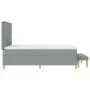 Cama Box Spring con Colchón y Banco Gris Claro 140x200 cm Tela by , Beds and slatted bases - Ref: Foro24-3344226, Price: 548,...