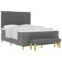 Cama con Base con Colchón y Banco Gris Oscuro 140x200 cm Tela | Foro24.es | Tu tienda online para hogar, jardín y más Foro24.es