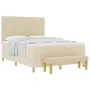 Cama con Base con Colchón y Banco Crema 140x200 cm Tela | Foro24.es | Tu tienda online para hogar, jardín y más Foro24.es