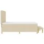 Cama con Base con Colchón y Banco Crema 140x200 cm Tela | Foro24.es | Tu tienda online para hogar, jardín y más Foro24.es