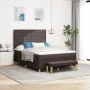 Cama con base de resortes con colchón y banco marrón oscuro 160x200 cm tela | Foro24.es | Tu tienda online para hogar, jardín y más Foro24.es