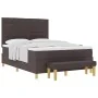 Cama con base de resortes con colchón y banco marrón oscuro 160x200 cm tela | Foro24.es | Tu tienda online para hogar, jardín y más Foro24.es
