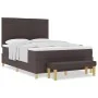 Cama con base de resortes con colchón y banco marrón oscuro 160x200 cm tela | Foro24.es | Tu tienda online para hogar, jardín y más Foro24.es