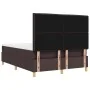 Cama con base de resortes con colchón y banco marrón oscuro 160x200 cm tela | Foro24.es | Tu tienda online para hogar, jardín y más Foro24.es