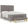 Cama con Somier con Colchón y Banco Taupe 160x200 cm Tela | Foro24.es | Tu tienda online para hogar, jardín y más Foro24.es