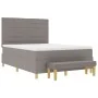 Cama con Somier con Colchón y Banco Taupe 160x200 cm Tela | Foro24.es | Tu tienda online para hogar, jardín y más Foro24.es