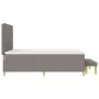 Cama con Somier con Colchón y Banco Taupe 160x200 cm Tela | Foro24.es | Tu tienda online para hogar, jardín y más Foro24.es