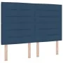 Cama con somier con colchón y banco azul 160x200 cm de tela | Foro24.es | Tu tienda online para hogar, jardín y más Foro24.es