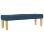 Cama con somier con colchón y banco azul 160x200 cm de tela | Foro24.es | Tu tienda online para hogar, jardín y más Foro24.es
