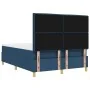 Cama con somier con colchón y banco azul 160x200 cm de tela | Foro24.es | Tu tienda online para hogar, jardín y más Foro24.es