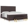 Cama Box Spring con colchón y banco Marrón Oscuro 180x200 cm Tela von , Betten und Lattenroste - Ref: Foro24-3344243, Preis: ...