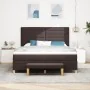 Cama Box Spring con colchón y banco Marrón Oscuro 180x200 cm Tela von , Betten und Lattenroste - Ref: Foro24-3344243, Preis: ...