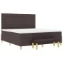 Cama Box Spring con colchón y banco Marrón Oscuro 180x200 cm Tela von , Betten und Lattenroste - Ref: Foro24-3344243, Preis: ...