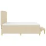 Cama Box Spring con Colchón y Banco Crema 180x200 cm Tela | Foro24.es | Tu tienda online para hogar, jardín y más Foro24.es