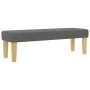 Cama con somier con colchón y banco gris oscuro 200x200 cm de tela | Foro24.es | Tu tienda online para hogar, jardín y más Foro24.es