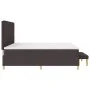 Cama Box Spring con Colchón y Banco Marrón Oscuro 200x200 cm Tela | Foro24.es | Tu tienda online para hogar, jardín y más Foro24.es