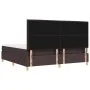 Cama Box Spring con Colchón y Banco Marrón Oscuro 200x200 cm Tela | Foro24.es | Tu tienda online para hogar, jardín y más Foro24.es