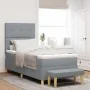 Cama Box Spring con Colchón y Banco Gris Claro 90x200 cm Tela | Foro24.es | Tu tienda online para hogar, jardín y más Foro24.es