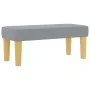 Cama Box Spring con Colchón y Banco Gris Claro 90x200 cm Tela | Foro24.es | Tu tienda online para hogar, jardín y más Foro24.es