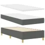 Cama Box Spring con colchón y banco Gris Oscuro 90x200 cm Tela | Foro24.es | Tu tienda online para hogar, jardín y más Foro24.es