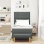 Cama Box Spring con colchón y banco Gris Oscuro 90x200 cm Tela | Foro24.es | Tu tienda online para hogar, jardín y más Foro24.es