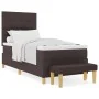 Cama Box Spring con colchón y banco Marrón Oscuro 90x200 cm Tela | Foro24.es | Tu tienda online para hogar, jardín y más Foro24.es