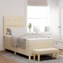 Cama Box Spring con colchón y banco Crema 90x200 cm Tela by , Beds and slatted bases - Ref: Foro24-3344273, Price: 357,98 €, ...