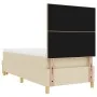 Cama Box Spring con colchón y banco Crema 90x200 cm Tela by , Beds and slatted bases - Ref: Foro24-3344273, Price: 357,98 €, ...