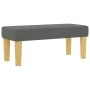 Cama con Sommier y Banco Gris Oscuro 100x200 cm Tela by , Beds and slatted bases - Ref: Foro24-3344276, Price: 399,49 €, Disc...