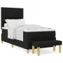 Cama Box Spring con colchón y banco Negro 100x200 cm Tela | Foro24.es | Tu tienda online para hogar, jardín y más Foro24.es