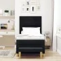 Cama Box Spring con colchón y banco Negro 100x200 cm Tela | Foro24.es | Tu tienda online para hogar, jardín y más Foro24.es