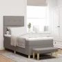 Cama con Somier con Colchón y Banco Taupe 100x200 cm Tela by , Beds and slatted bases - Ref: Foro24-3344279, Price: 407,38 €,...