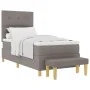 Cama con Somier con Colchón y Banco Taupe 100x200 cm Tela by , Beds and slatted bases - Ref: Foro24-3344279, Price: 407,38 €,...