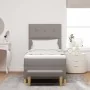 Cama con Somier con Colchón y Banco Taupe 100x200 cm Tela by , Beds and slatted bases - Ref: Foro24-3344279, Price: 407,38 €,...