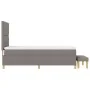 Cama con Somier con Colchón y Banco Taupe 100x200 cm Tela by , Beds and slatted bases - Ref: Foro24-3344279, Price: 407,38 €,...
