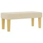 Cama con Somier y Colchón con Banco Crema 100x200 cm Tela von , Betten und Lattenroste - Ref: Foro24-3344280, Preis: 381,39 €...