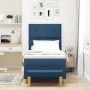 Cama Box Spring con Colchón y Banco Azul 100x200 cm Tela | Foro24.es | Tu tienda online para hogar, jardín y más Foro24.es