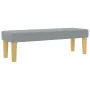 Cama Box Spring con colchón y banco Gris Claro 120x200 cm Tela de , Camas y somieres - Ref: Foro24-3344289, Precio: 465,64 €,...