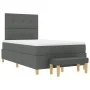 Cama Box Spring con colchón y banco Gris Oscuro 120x200 cm Tela by , Beds and slatted bases - Ref: Foro24-3344290, Price: 431...