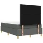Cama Box Spring con colchón y banco Gris Oscuro 120x200 cm Tela by , Beds and slatted bases - Ref: Foro24-3344290, Price: 431...