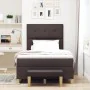 Cama Box Spring con colchón y banco marrón oscuro 120x200 cm de tela | Foro24.es | Tu tienda online para hogar, jardín y más Foro24.es