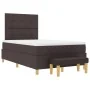 Cama Box Spring con colchón y banco marrón oscuro 120x200 cm de tela | Foro24.es | Tu tienda online para hogar, jardín y más Foro24.es